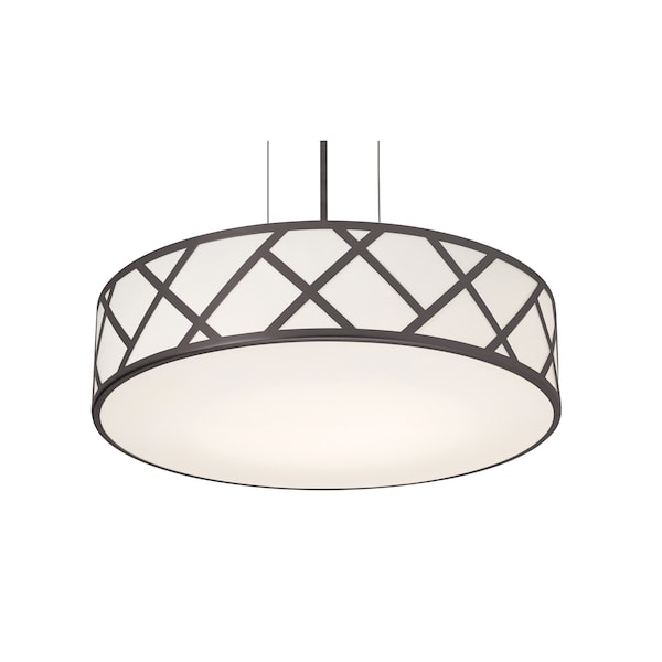 Afx Haven 21in. Medium Base Pendant, Black Finish HVNP21MBBK - main